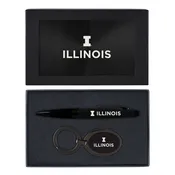 Illinois Keychain + Pen Set