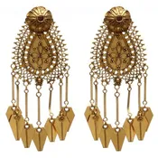 18k Gold and Ruby Meher Earring