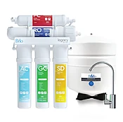 5 Stage Reverse Osmosis Water Filter System with Pump, RO, Brio Legacy