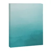 Best Seller Aqua Teal Turquoise Watercolor Ombre Gradient Blend Abstract Art - Aquarium SW 6767 Canvas Print