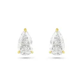 Arya Solitaire Pear Stud Earrings