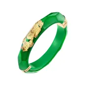 24K Gold Leaf Thin Faceted Lucite Bangle (More Colors Available)