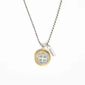 Benedictine Blessing Gold Rim Necklace