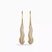 Diamond statement earrings | 18K Gold | Bixlers®