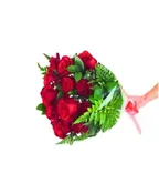 DOZEN WRAPPED RED ROSES