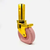 22k Gold Caster Wheel Vase