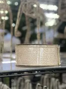 2.5" x 10 Yds Damask Champagne Jacquard Ribbon
