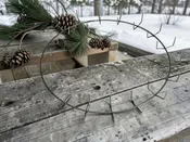 18″ Wire Clamp Wreath Ring
