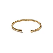 24K Gold Twisted Mini Bangle