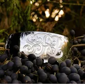 Sterling Silver Cuff Bracelet by JT Inman - Hand Engraved Monograms Included