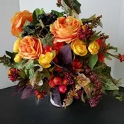 Orange/Rust /Yellow Berry Bouquet