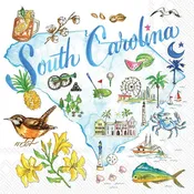 South Carolina Cocktail Napkins