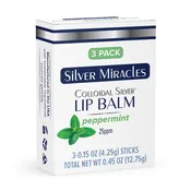 Silver Miracles Colloidal Silver CS Lip Balm Tube – .15 oz 3-Pack