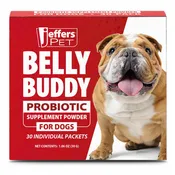 Jeffers BELLY BUDDY Probiotic Supplement Powder for Dogs – Multi-Strain Digestive & Immune Support