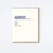 Aquarius Card