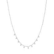 14k Bezel Layering Necklace