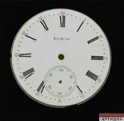 1901 Elgin Grade 210 16s 7j Pocket Watch Movement Pendant Set For Parts Repair