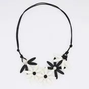 BP25N35 Sylca White Garland Nectar Statement Necklace
