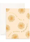 Happy Birthday Sunburst Greeting Card