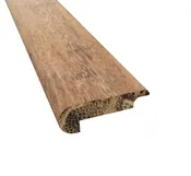 Prefinished Carbonzied Bamboo 6mm Thick x 2.19 in. Wide x 72 in. Length Overlap Stair Nose