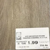 LVT Advantage Plank – Toasted Caramel – Luxury Vinyl (28.37 sq ft/box)