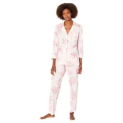 Wholesale Lauren Ralph Lauren 3/4 Sleeve Notch Collar PJ Set Pink Floral XL (US 16-18)