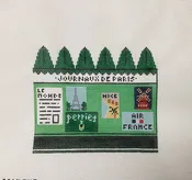 3D Journaux de Paris Canvas