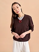 Ben V Neck Sweater in Aqua
