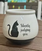 4" Ceramic Pot - Witty Sayings