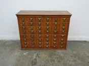 Antique Library Card featuring 30 drawers  | Rebound Furniture & Consignment | Woodland Hills