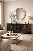 Shiny Lacquer Inspired TV Cabinet — Asian Barn