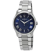 Bulova Men's Wilton Classic Quartz Blue Dial Watch  96B386 NEW