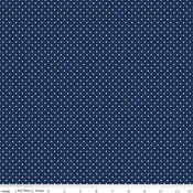Swiss Dot Navy by Riley Blake