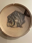 Go Fish, the Winds Show : Pencil PlatterFlat Fish Platter #66 — Miami Valley Pottery