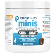 Nootie Progility Skin & Coat Soft Chew Supplement Minis 60 ct