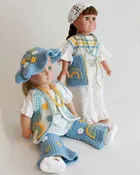 18" Doll Hippy Wardrobe Crochet Pattern
