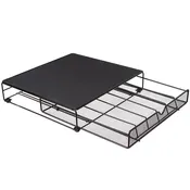 Countertop Metal Coffee Pod Storage Drawer and Stand for Kitchen