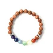 7 Chakra Goldstone Bracelet