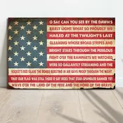 American Anthem Canvas Wall Art | Patriotic USA Home Decor | Gallery-Wrapped Print
