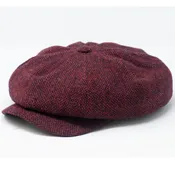 Alfonso D’Este Portici Wool Newsboy Cap