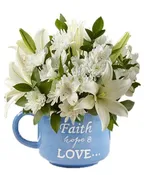 WHITE FAITH MUG