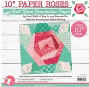 10" Paper Roses Block Foundation Paper