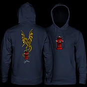Powell Peralta Andy Anderson Hydrant Hooded Sweatshirt Mid Weight Navy