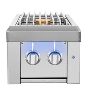American Made Grills Estate Double Side Burner - Natural Gas - ESTSB2-NG