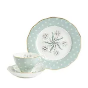 100 Years 1950 Jubilee 3-Piece Tea Set by Royal Albert