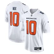 Bo Nix Nike Men's Denver Broncos White Tundra Fashion Game Jersey