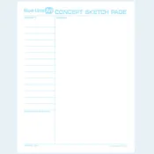 CONCEPT SKETCH PAGES (8 1/2 X 11) Bulk 50