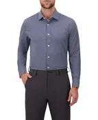 Classic Stripe Print Stretch Dress Shirt for Men