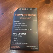 BioXgenic Power Finish Male Performance 60 Capsules Enhancing Supplement NEW