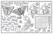 Beautiful Butterflies Colorable Placemat (11″ x 17″)